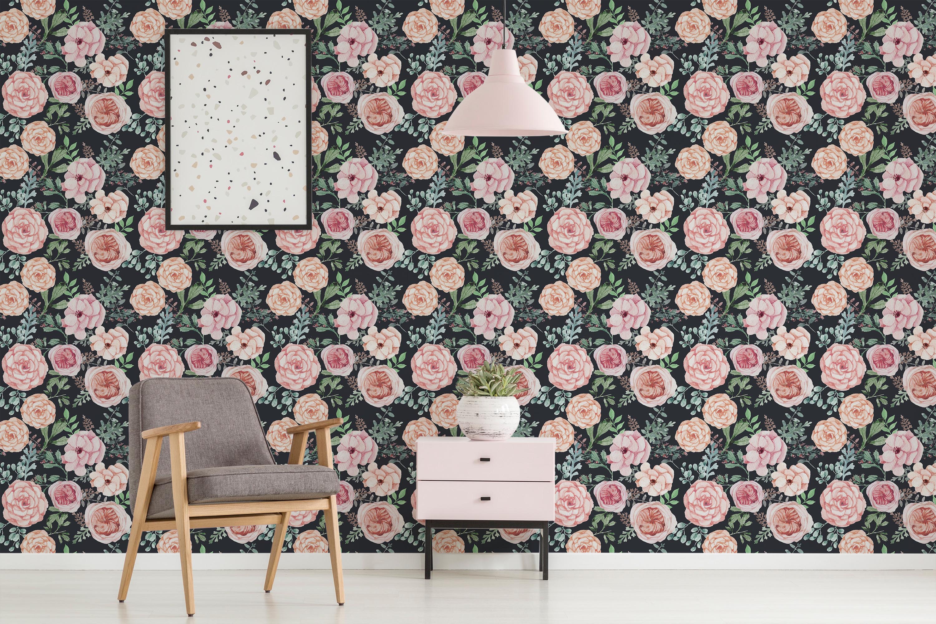 Romantic Florals Wallpaper