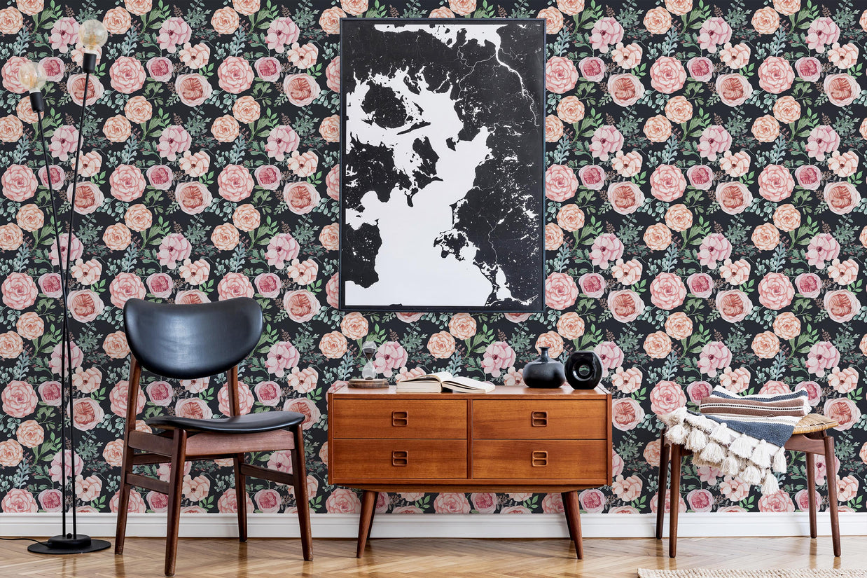 Romantic Florals Wallpaper