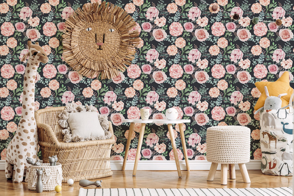 Romantic Florals Wallpaper