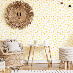 Sunshine Polka Dot Wallpaper