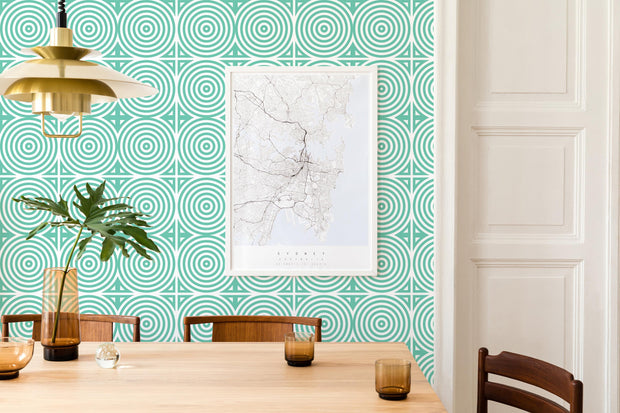 Vintage Geometric Rings Wallpaper