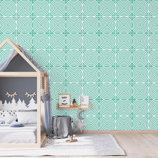 Vintage Geometric Rings Wallpaper