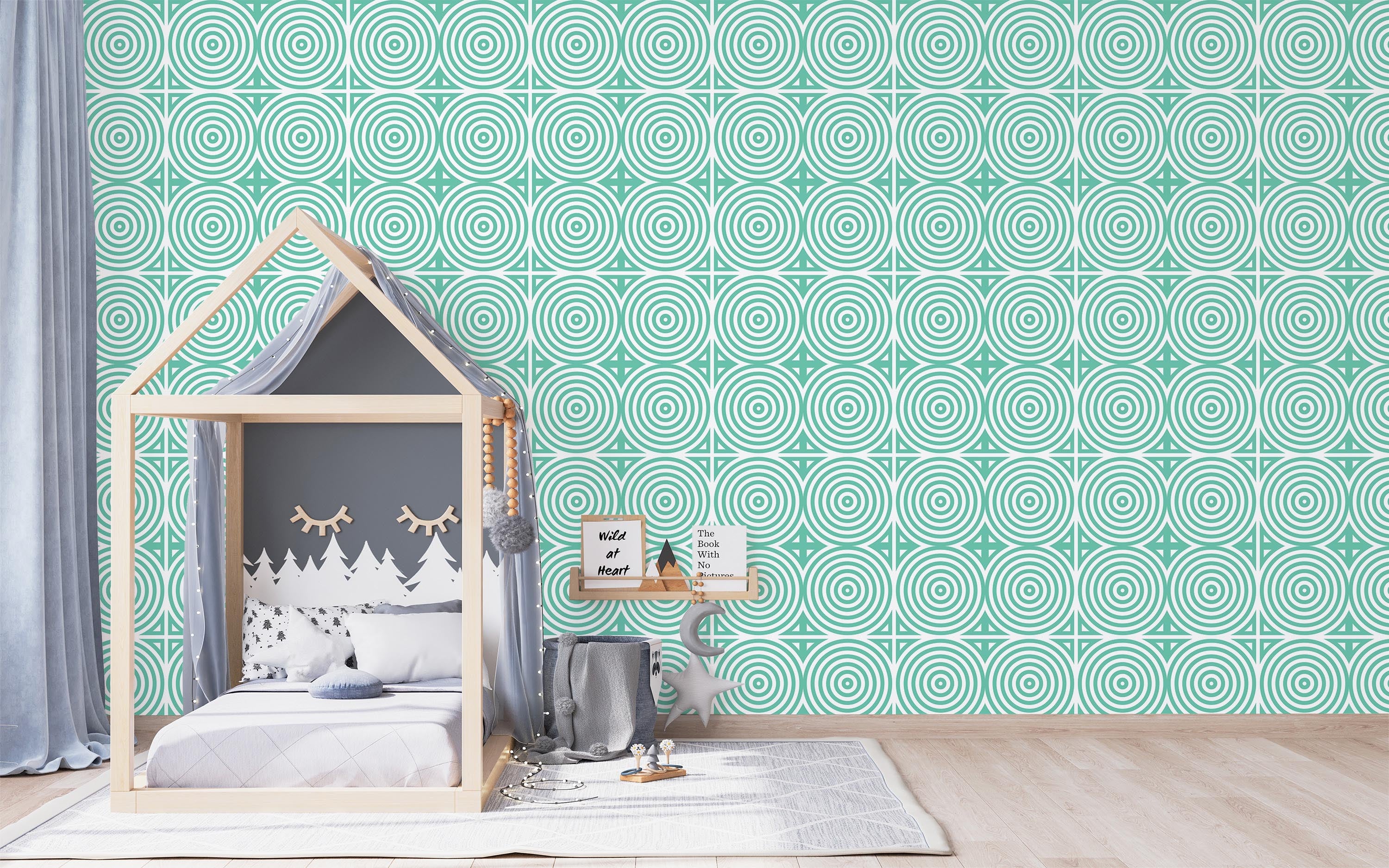 Vintage Geometric Rings Wallpaper