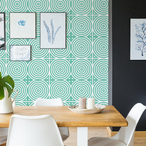 Vintage Geometric Rings Wallpaper