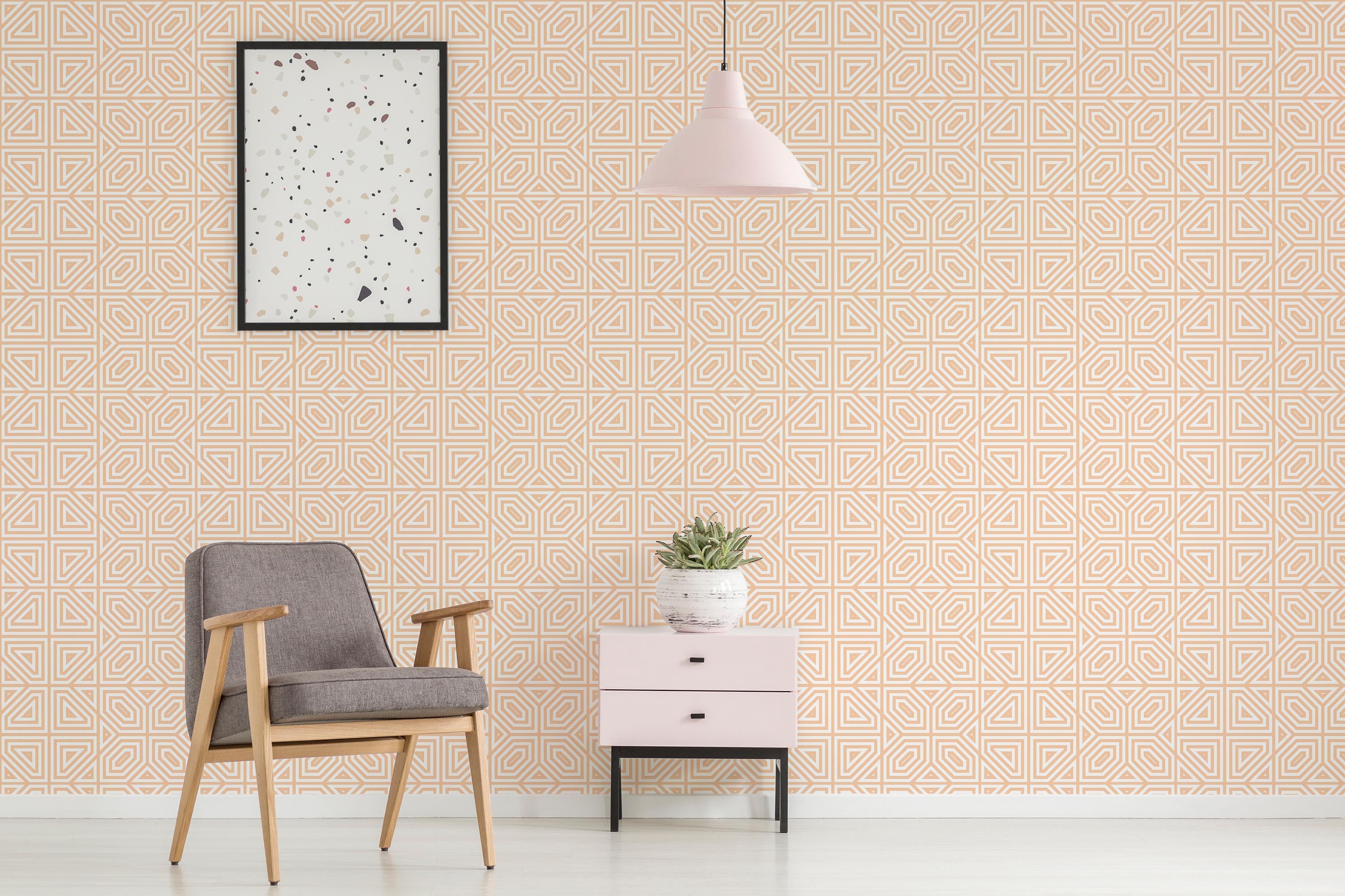 Pastel Geometric Wallpaper