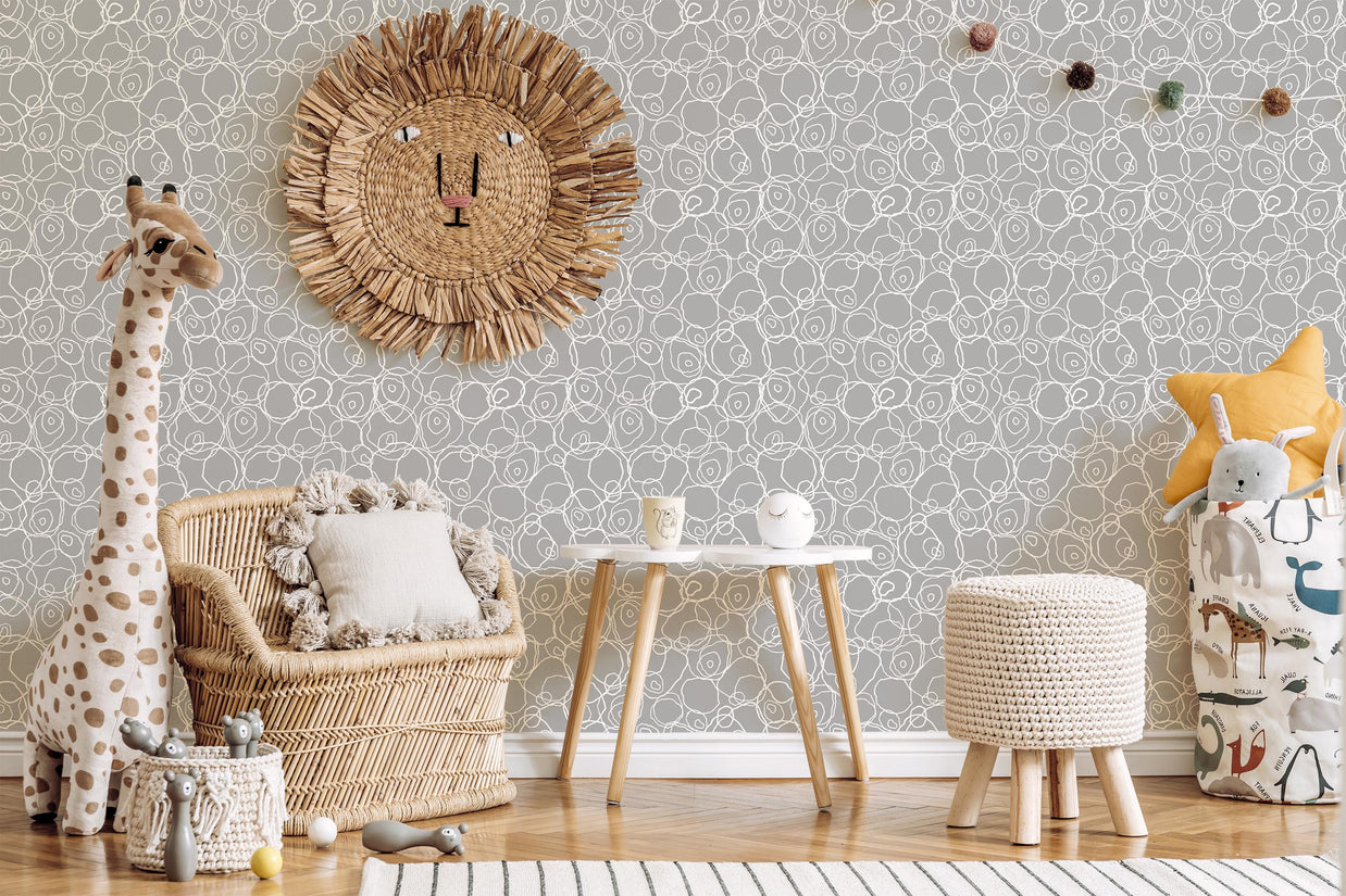 Modern Circular Pattern Wallpaper