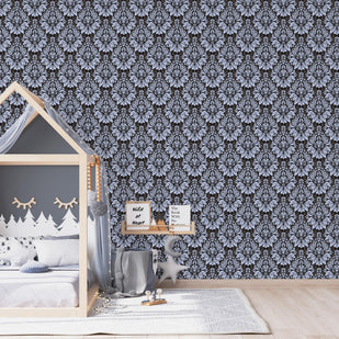 Retro Damask Wallpaper