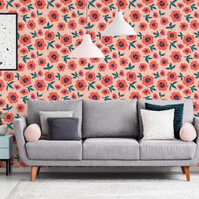 Playful Floral Wallpaper