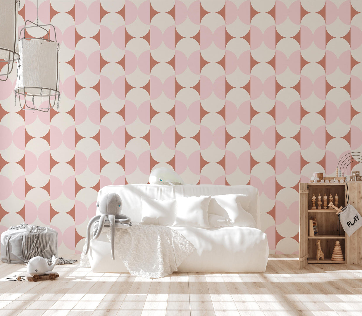 Soft Retro Geometric Wallpaper