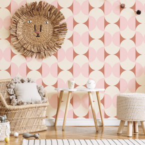 Soft Retro Geometric Wallpaper