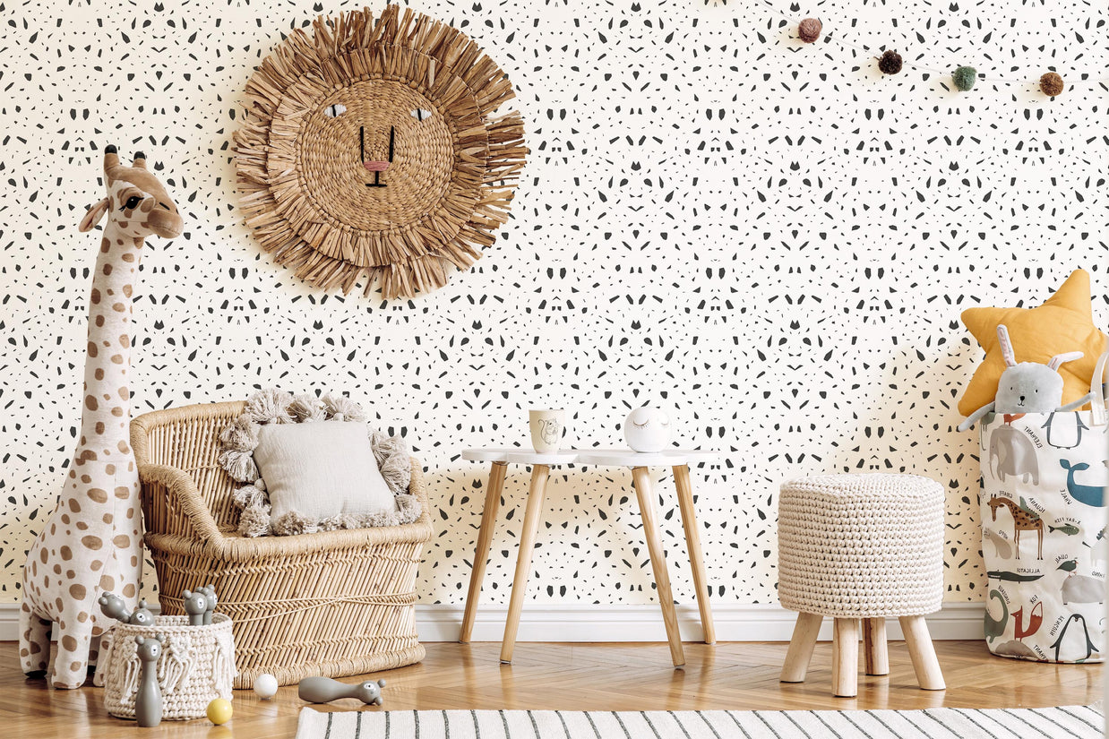 Monochromatic Terrazzo Wallpaper