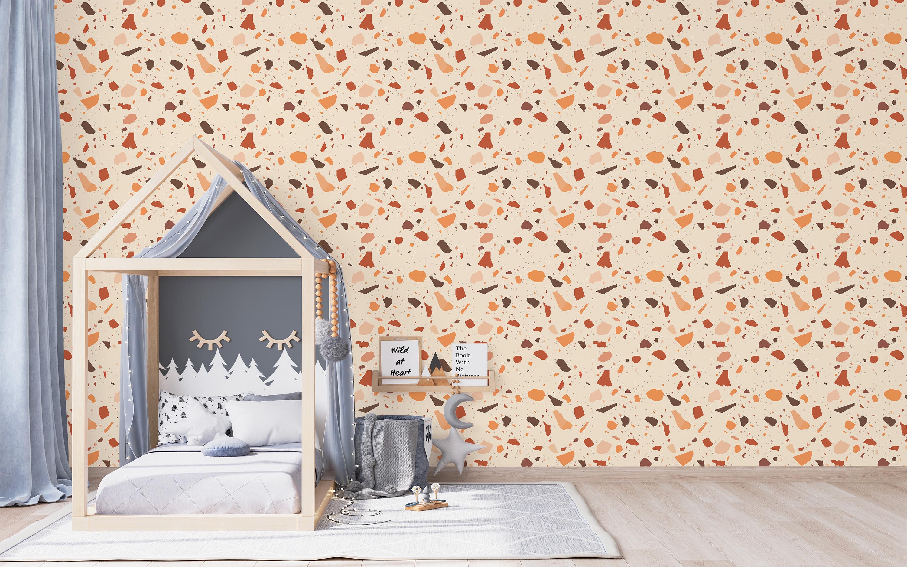 Rustic Terrazzo Wallpaper