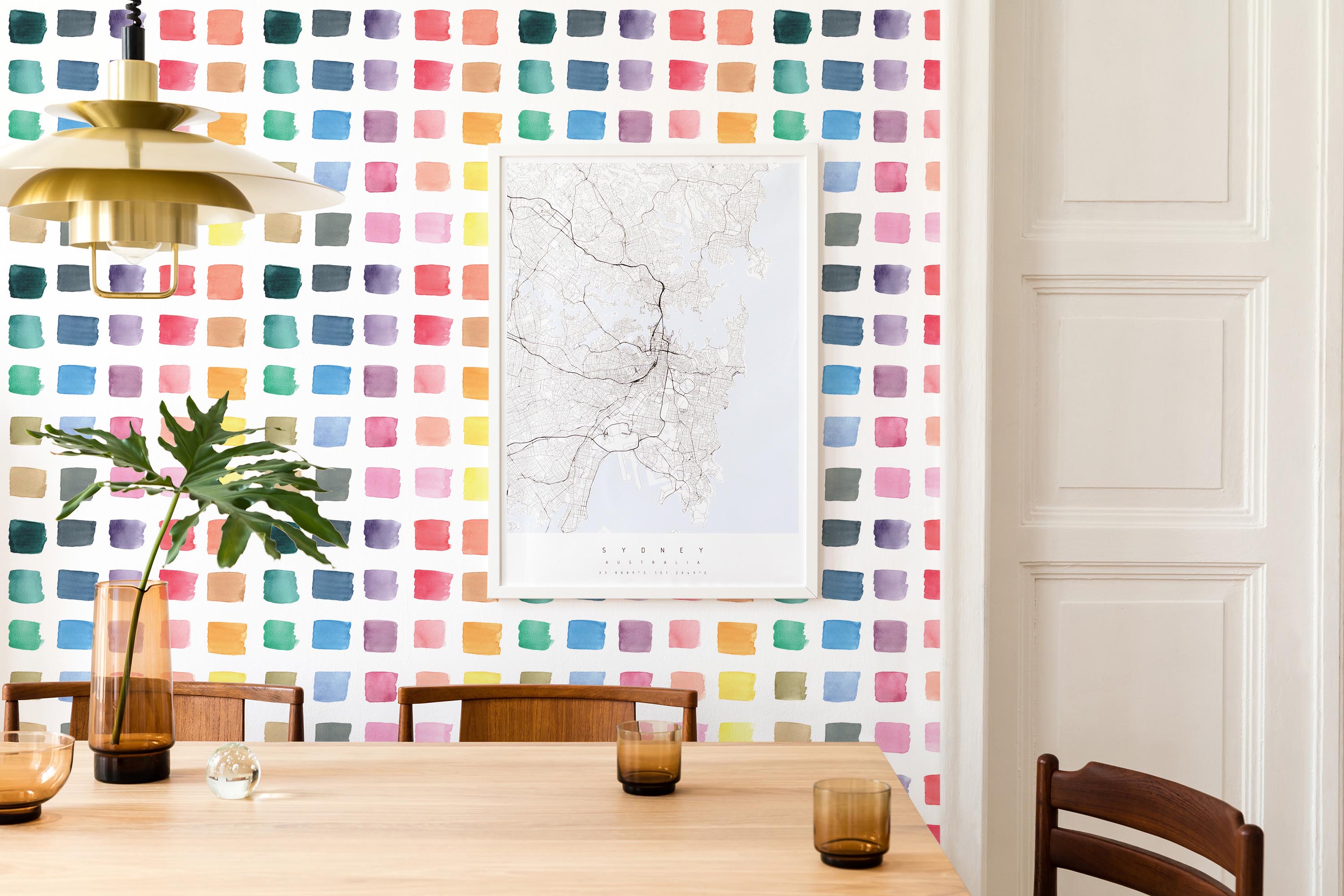 Pastel Patchwork Wallpaper