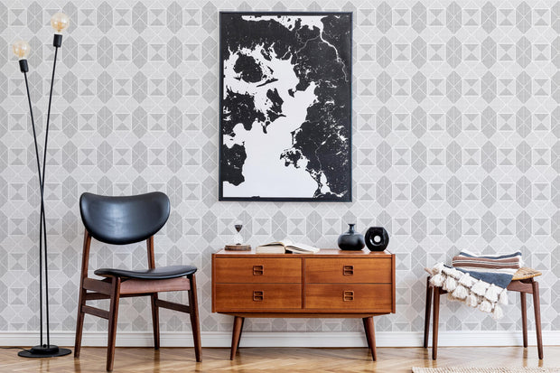 Monochrome Geometric Wallpaper