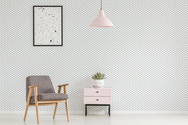 Playful Dotted Stripes Wallpaper