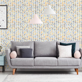 Whimsical Nordic Foliage Wallpaper