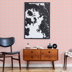 Retro Circular Motif Wallpaper