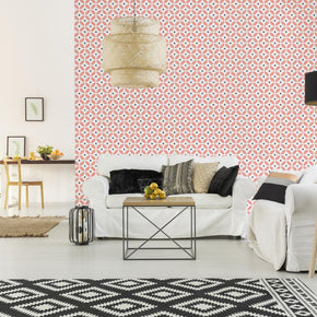 Retro Circular Motif Wallpaper