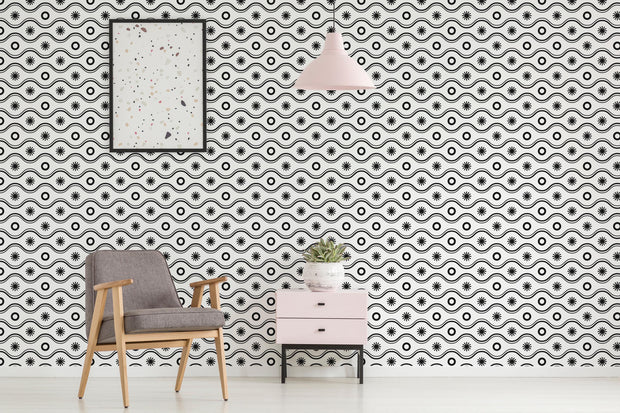 Modern Bohemian Geometric Wallpaper