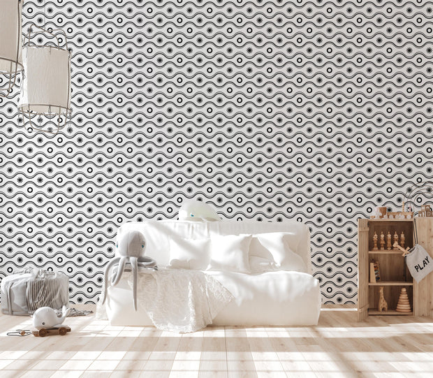 Modern Bohemian Geometric Wallpaper