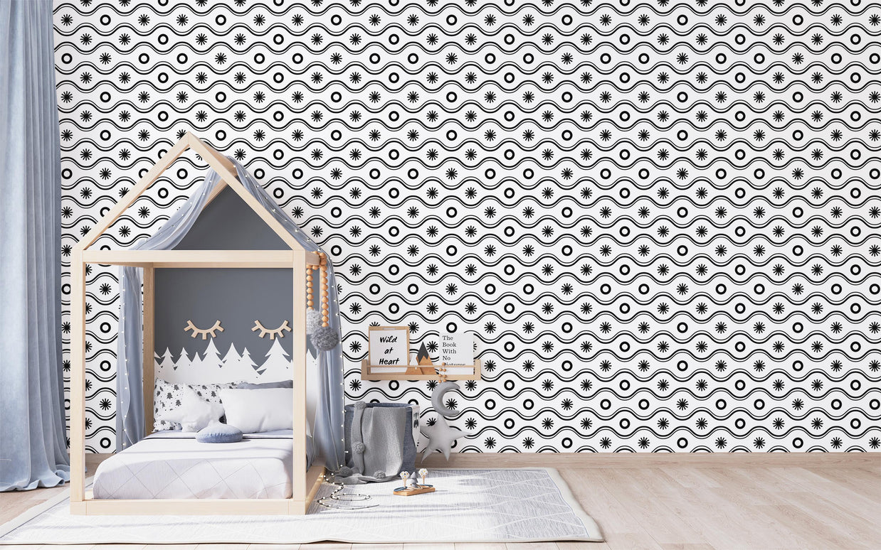 Modern Bohemian Geometric Wallpaper