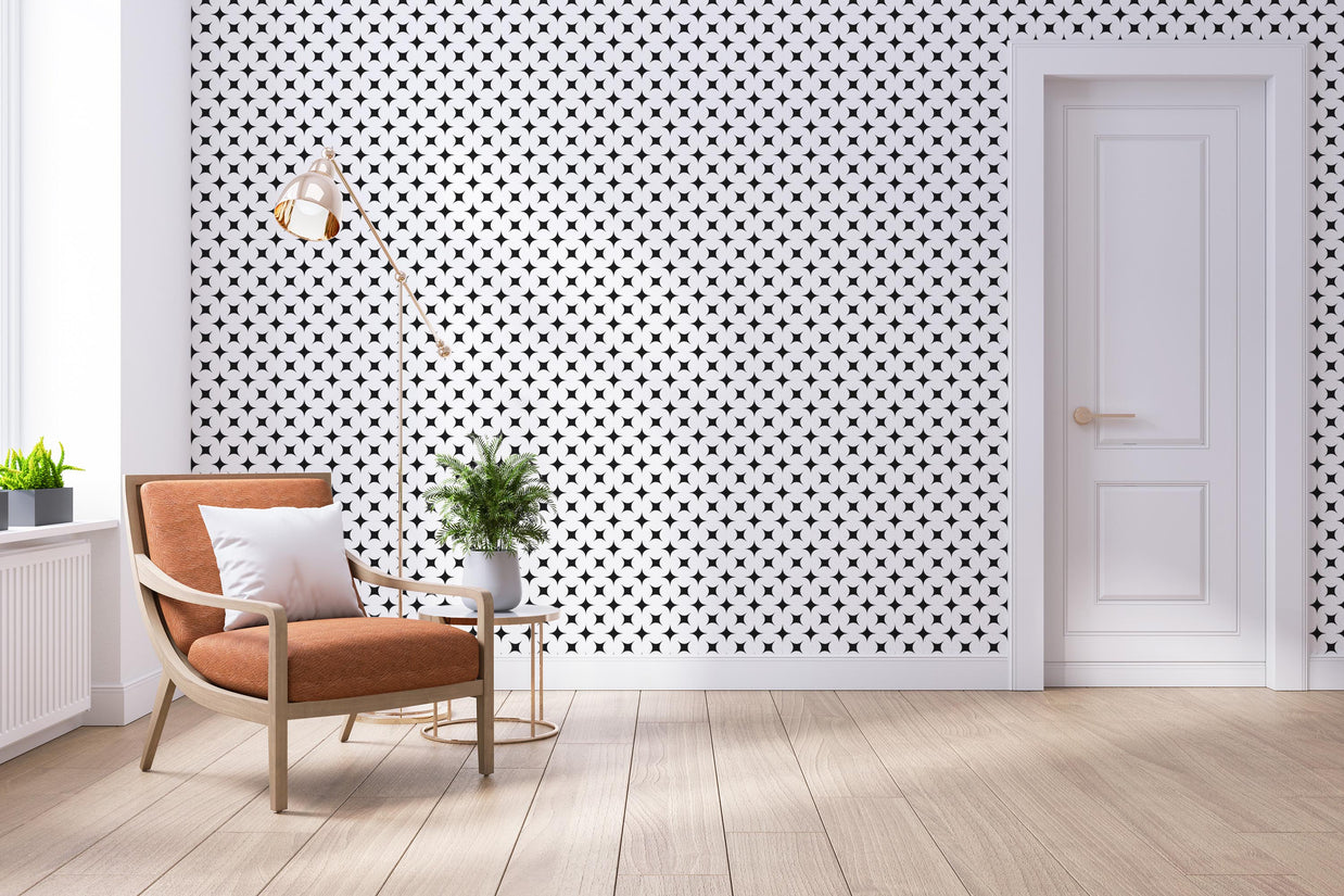 Infinite Starry Geometric Wallpaper