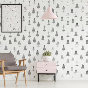 Modernist Fir Tree Wallpaper