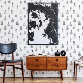 Modernist Fir Tree Wallpaper