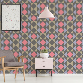 Playful And Dark Geometric Wallpaper