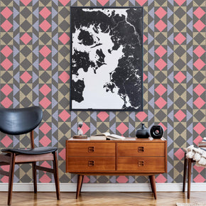 Playful And Dark Geometric Wallpaper