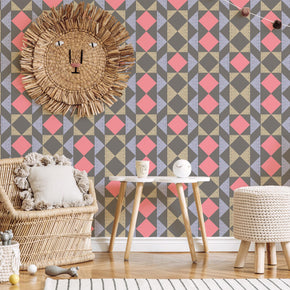 Playful And Dark Geometric Wallpaper