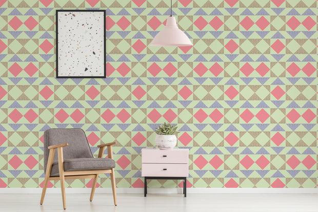 Vibrant Playful Geometric Wallpaper