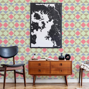 Vibrant Playful Geometric Wallpaper