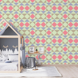 Vibrant Playful Geometric Wallpaper