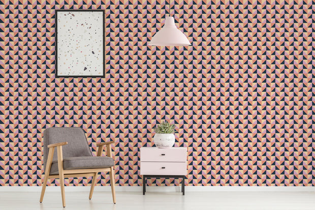 Playful Geometric Triangles Wallpaper