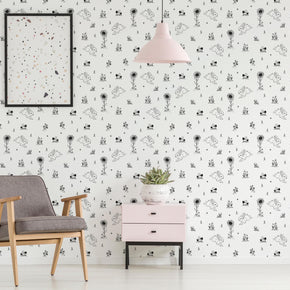 Bunny Hop Nursery Wallpaper