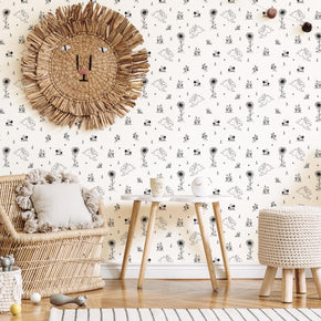 Bunny Hop Nursery Wallpaper