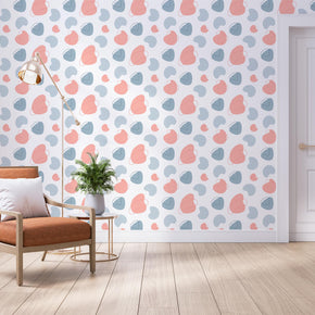 Pink And Blue Shape Wallpaper