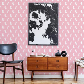 Rosy Brushstroke Wallpaper