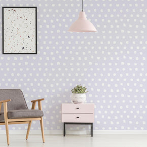 Polka Dot Brushstroke Wallpaper