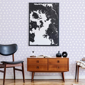 Polka Dot Brushstroke Wallpaper