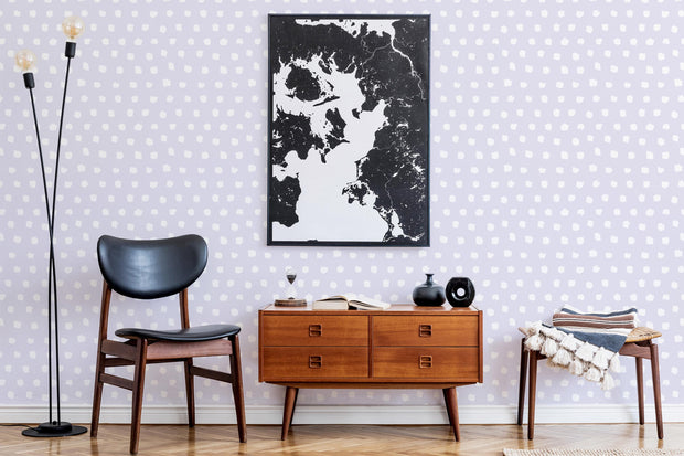 Polka Dot Brushstroke Wallpaper