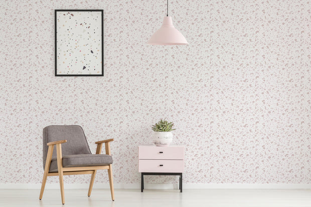 Rose Terrazzo Wallpaper