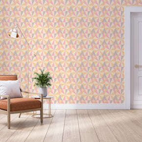 Playful Vintage Geometric Wallpaper