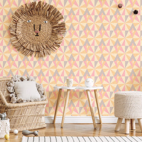 Playful Vintage Geometric Wallpaper