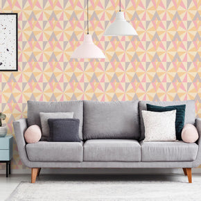 Playful Vintage Geometric Wallpaper