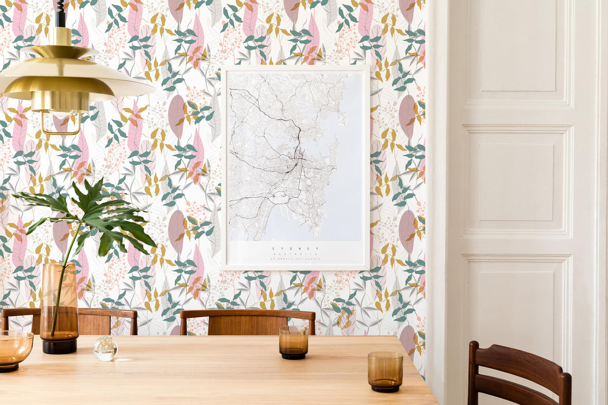 Whimsical Foliage Wallpaper