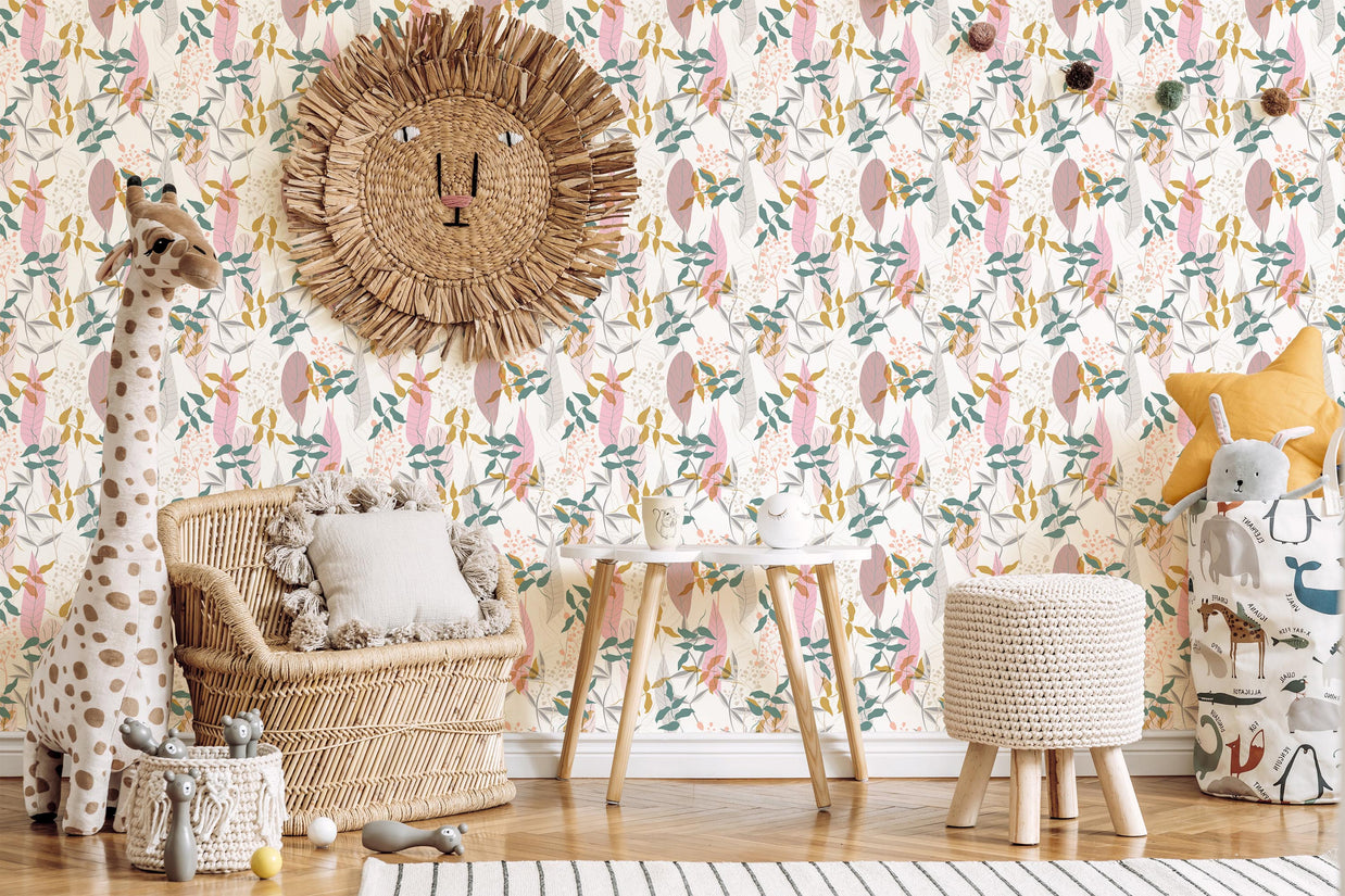 Whimsical Foliage Wallpaper