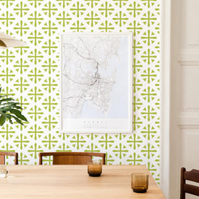 Emerald Geometric Wallpaper