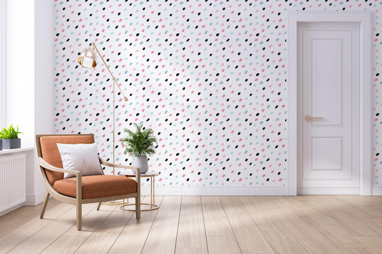 Playful Multicolor Spots Wallpaper